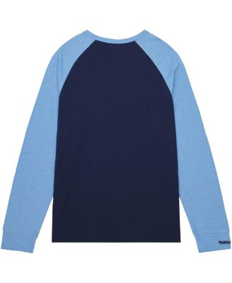 Men's Navy North Carolina Tar Heels Legendary Slub Raglan Long Sleeve T-shirt