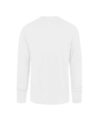 Men's White Distressed Detroit Lions Premier Franklin Long Sleeve T-shirt