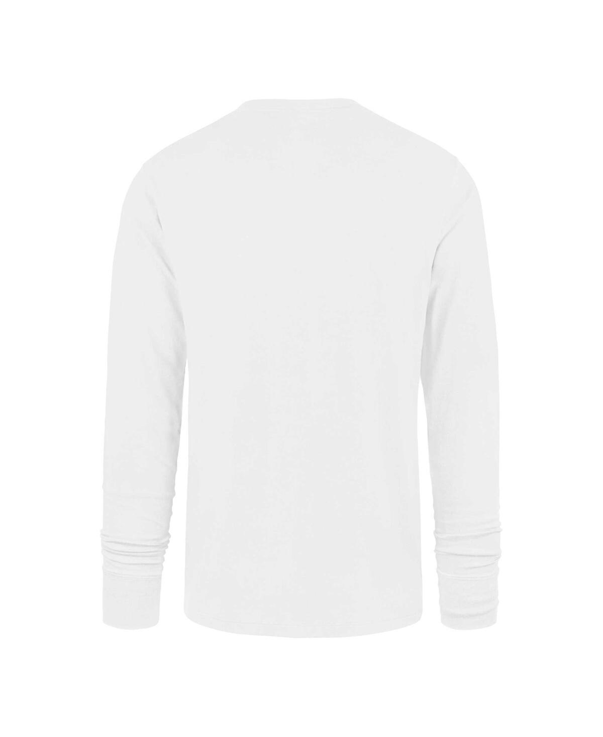 Men's '47 BrandDistressed Detroit Lions Premier Franklin Long Sleeve T-shirt - White