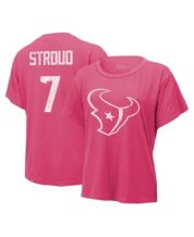 Women's Majestic Threads C.J. Stroud Navy Houston Texans Player Name &  Number Tri-Blend 3/4-Sleeve Fitted T-Shirt