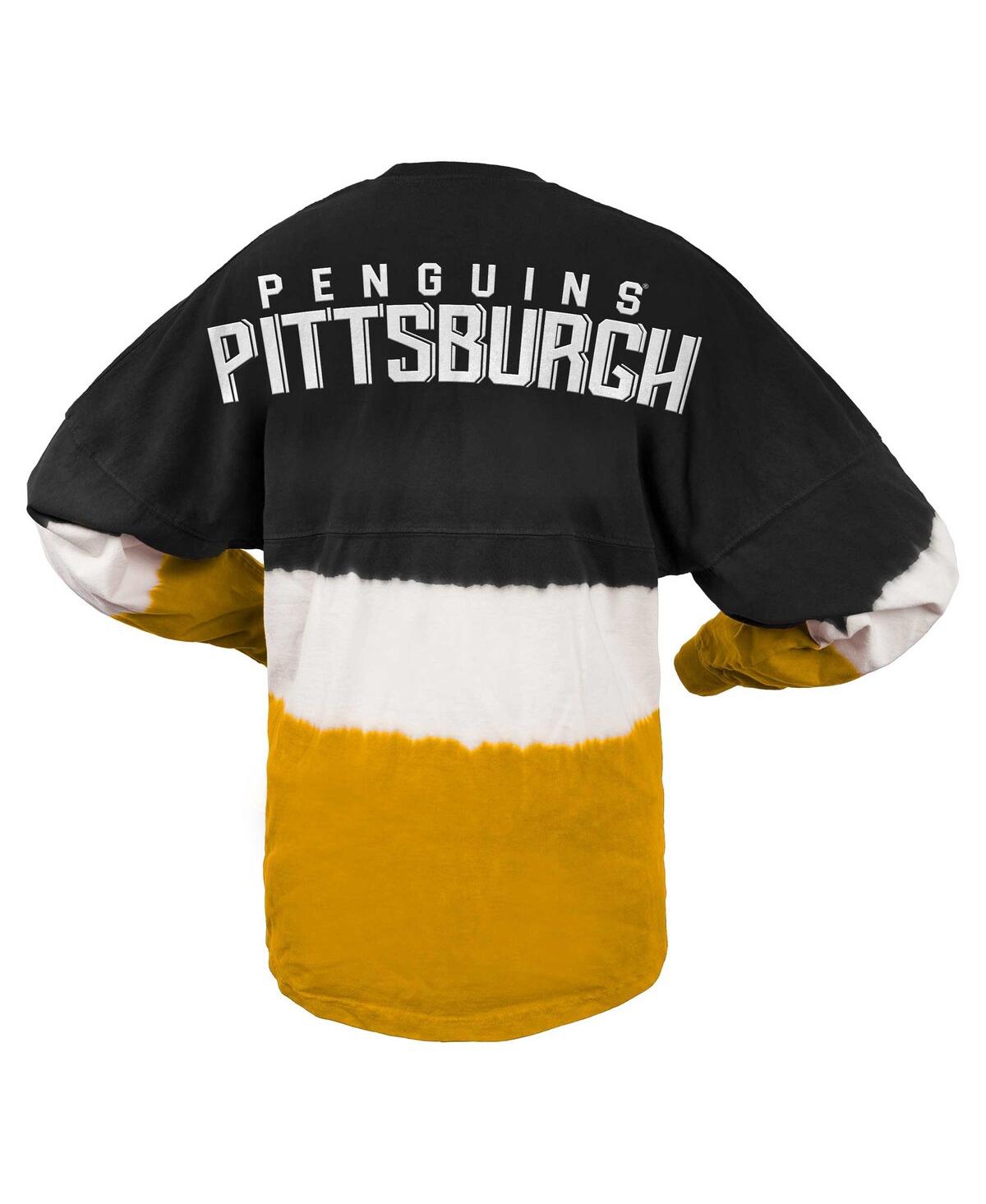 Women's Spirit Jersey Gold Pittsburgh Penguins Ombre Long Sleeve T-shirt - Gold