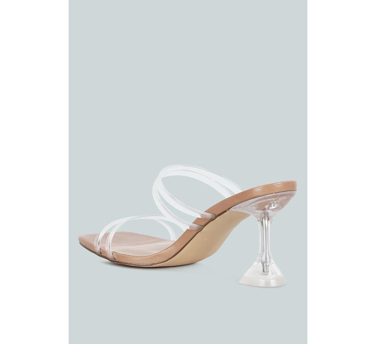 Nightfall Clear Spool Heel Sandal
