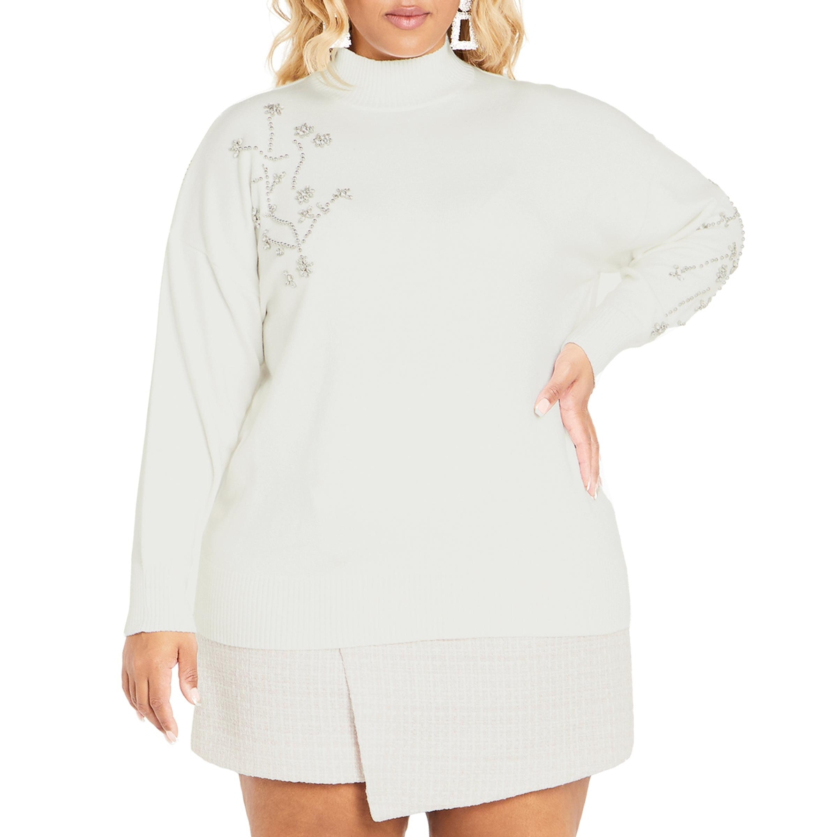 Plus Size Maddison Sweater - Ivory