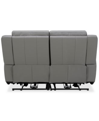 Addyson 64" 2-Pc. Leather Sofa with 2 Zero Gravity Recliners with Power Headrests, Created for Macy's