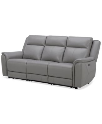 Addyson 88" 3-Pc. Leather Sofa with 2 Zero Gravity Recliners with Power Headrests & 1 Armless Chair, Created for Macy's