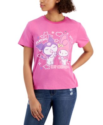 Love Tribe - Juniors' Kuromi & My Melody Graphic-Print Tee