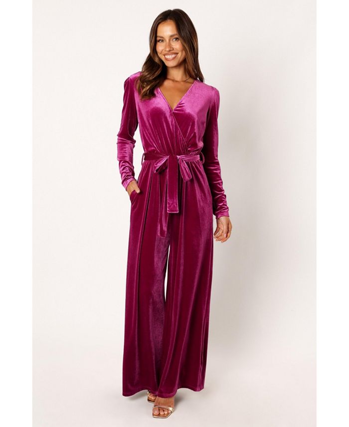 Macy's purple 2025 jumpsuit