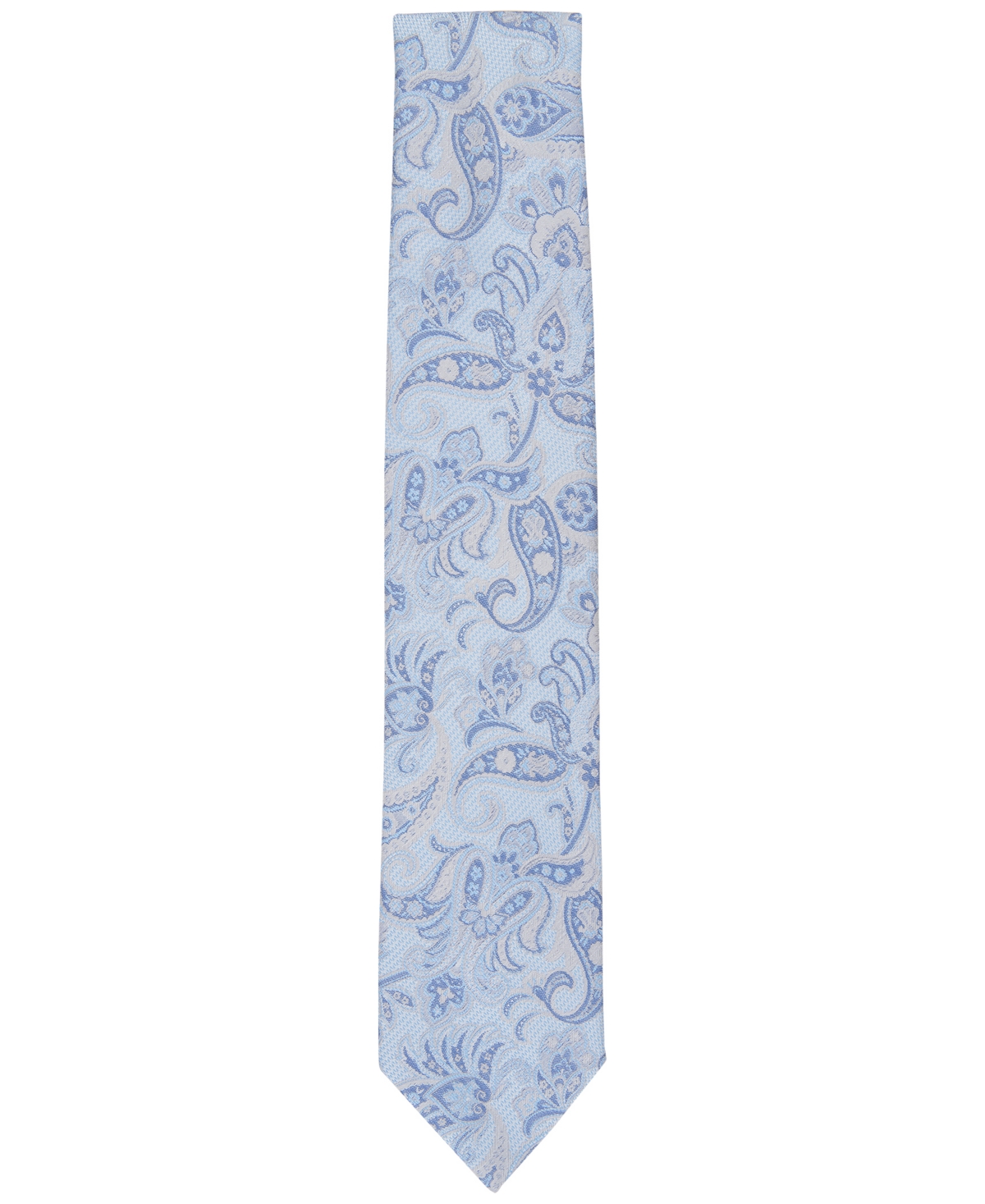Shop Michael Kors Men's Bayport Paisley Tie In Lt Blue