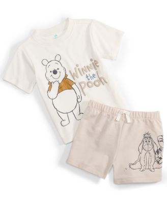 Disney - Baby Boys Winnie the Pooh 2-Pc. Graphic T-Shirt & Shorts Set