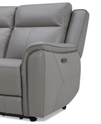 Addyson 117" 5-Pc. Leather Sectional with 2 Zero Gravity Recliners with Power Headrests, Created for Macy's