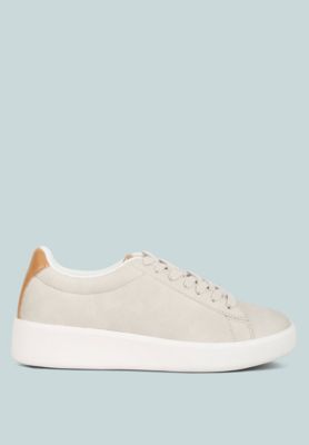 Women Minky Lace Up Casual Sneakers