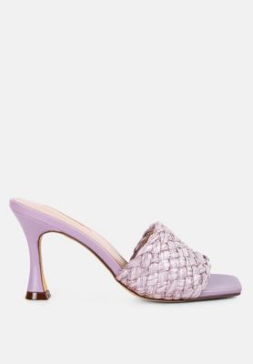 Womens Ny Tour Braided Strap Heel Sandals