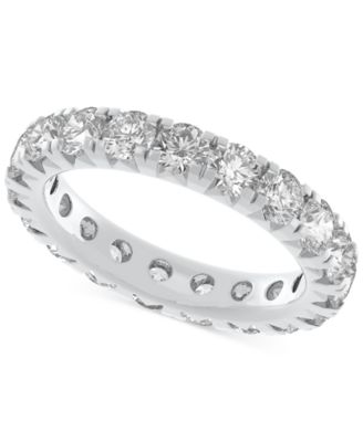 Macy's - Diamond All-Around Eternity Band (3 ct. t.w.) in 14k Gold (Also in Platinum)