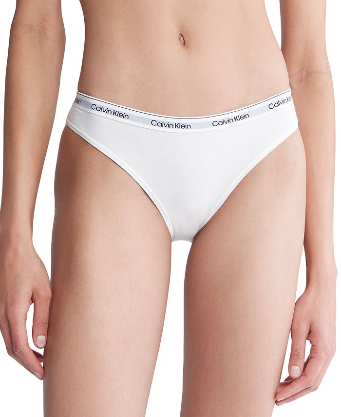 Contrasting logo waist bikini panty, Calvin Klein, Shop Bikini Panties  Online