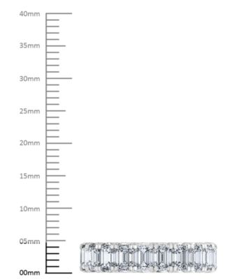 Diamond Emerald-Cut Eternity Band (5 ct. t.w.) in 14k Gold (Also in Platinum)