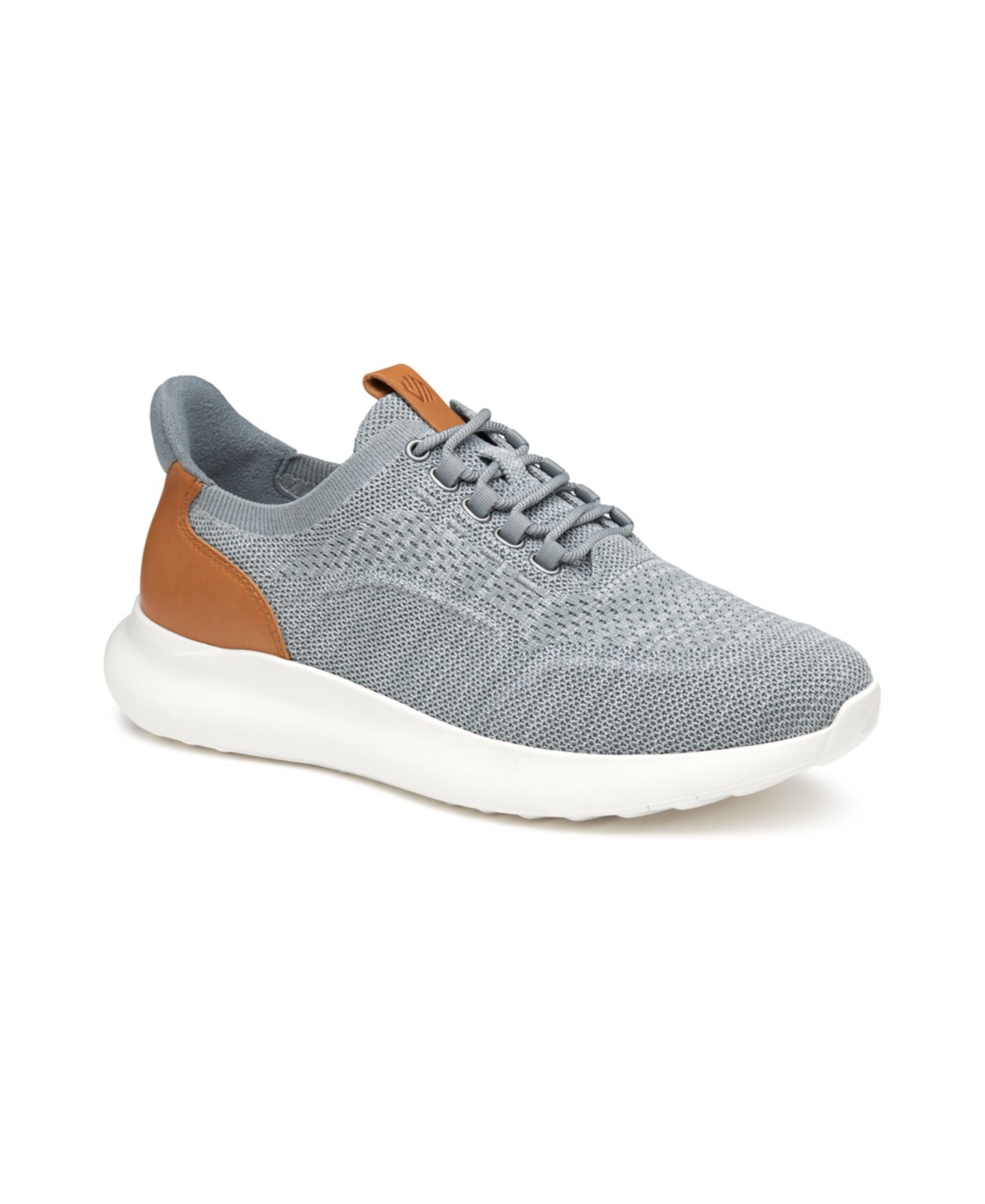 Мужские кроссовки Johnston & Murphy Amherst 2.0 Knit Plain Toe, цвет: Серый меланжевый вязаный — фото 1