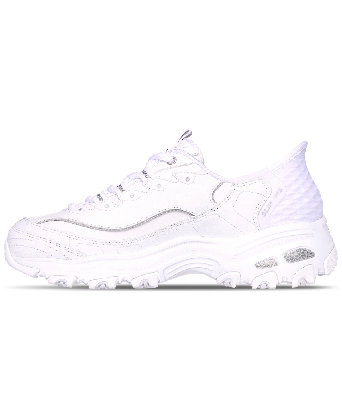 Skechers Women's Slip-ins- D'Lites - New Scene Casual Sneakers from Finish Line - Silver