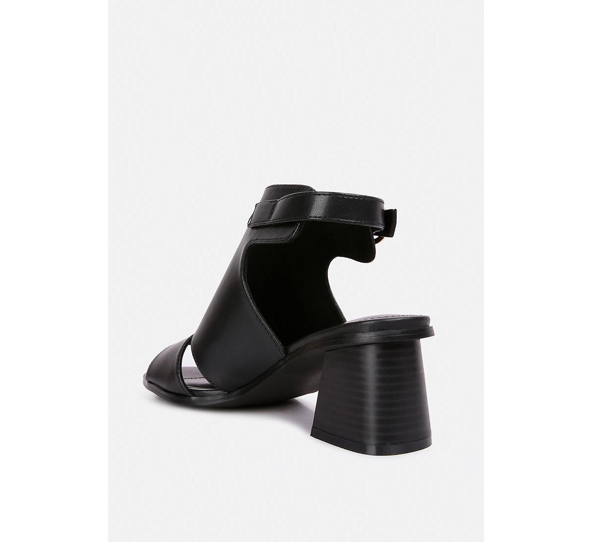 Women Polessi Pin Buckle Ankle Mules