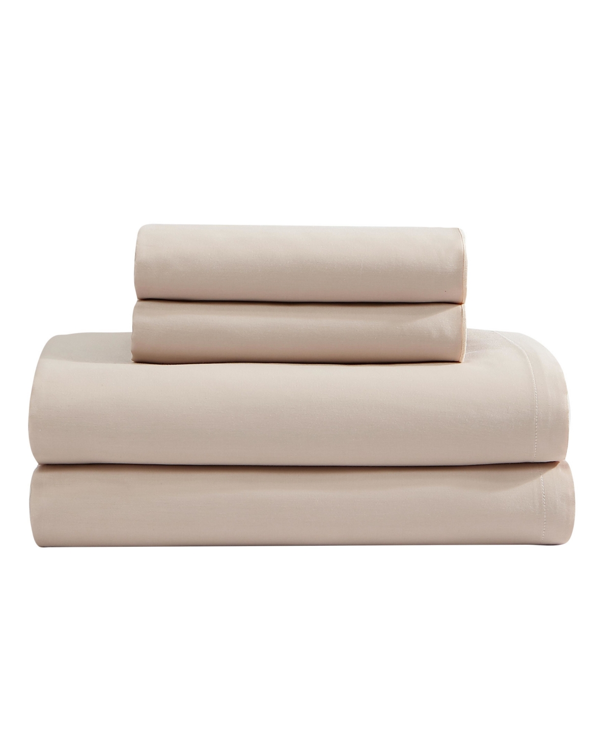 Calvin Klein Pearl Edge 300 Thread Count Cotton Sateen 4-pc. Sheet Set, Queen In Light Pink