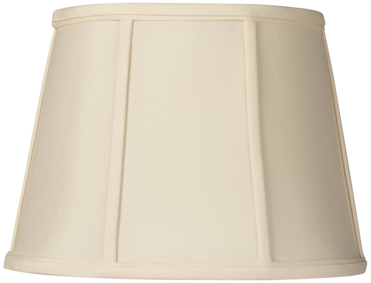 Springcrest Cream Small Oval Lamp Shade 9" Wide And 6.5" Deep At Top X 12" Wide And 8" Deep At Bottom X 9" Slant In White
