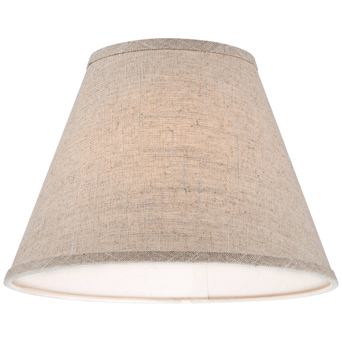 Set of 2 Empire Lamp Shades Fine Burlap Small 6