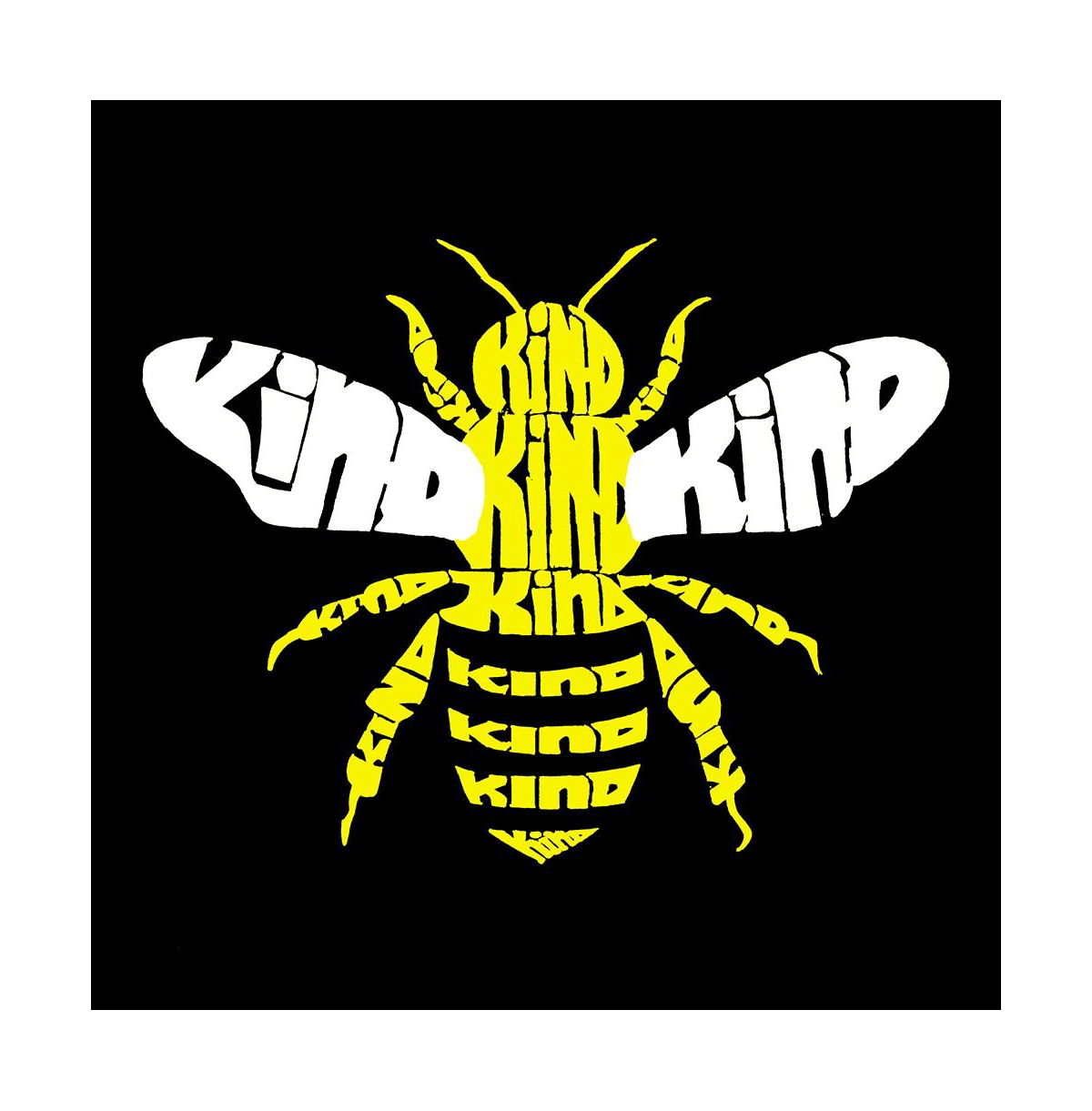 Bee Kind - Big Girl's Word Art Crewneck Sweatshirt