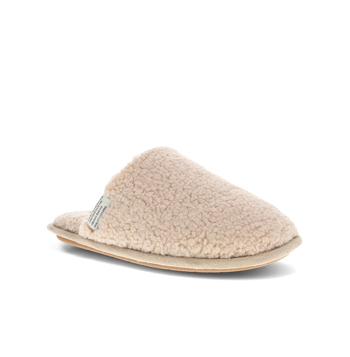 Levi's Womens Lacey Microsuede Scuff House Shoe Slippers In Cream