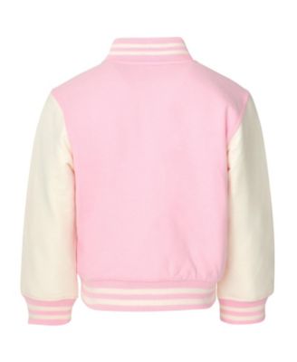 Girls French Terry Varsity Bomber Jacket Toddler| Child