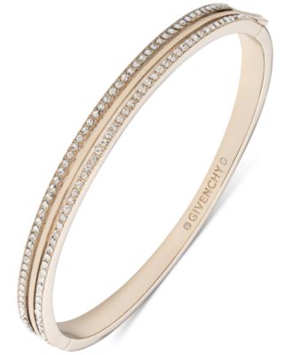 Givenchy - Pav&eacute; Crystal Double-Row Bangle Bracelet