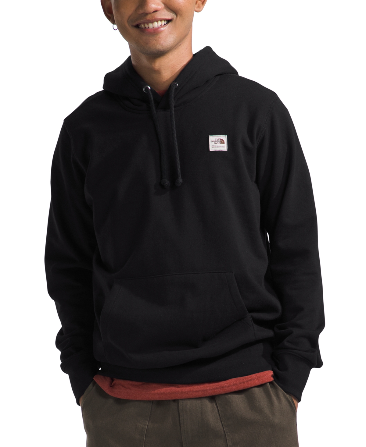 Shop The North Face Men's Heritage-like Patch Pullover Hooded Sweatshirt In Tnf Black,tnf White
