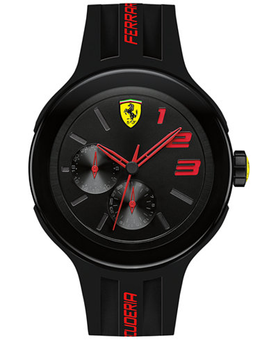 Scuderia Ferrari Men's FXX Black Silicone Strap Watch 46mm 830223