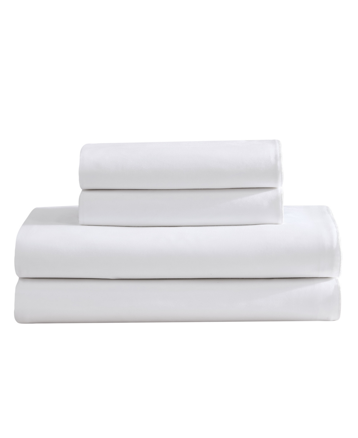Calvin Klein Pearl Edge 300 Thread Count Cotton Sateen 4-pc. Sheet Set, Queen In White