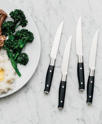 Foodi NeverDull German Stainless Steel Premium System 4-Piece Steak Knife Set