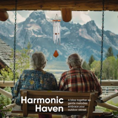 Premiere Grande Wind Chimes - 6-Tube E Pentatonic Scale Outdoor Wind chime