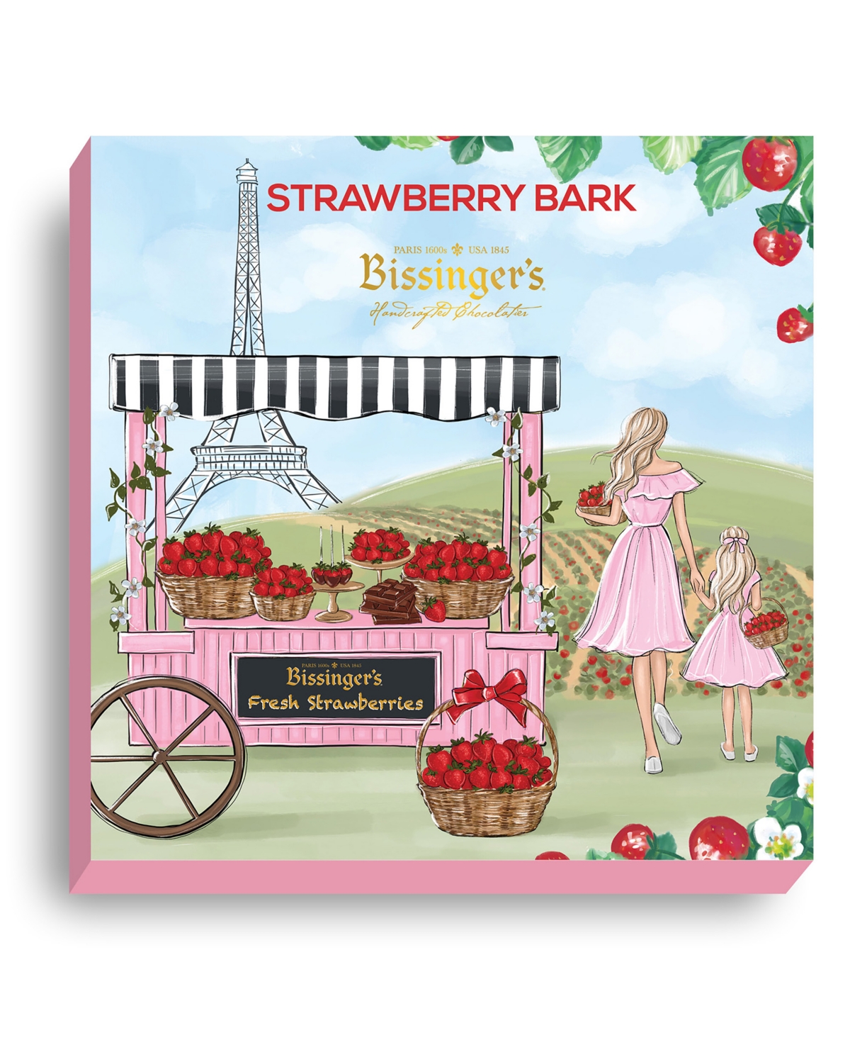 Shop Bissinger's Handcrafted Chocolate Milk Chocolate Strawberry Bark, 14 Oz, 1 Pcs In No Color