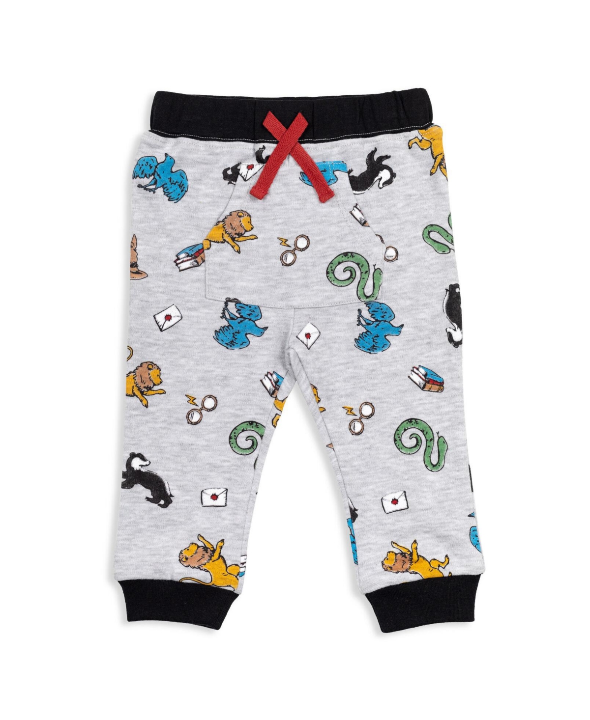 Harry Potter Gryffindor Hufflepuff Raven claw Slytherin Baby 2 Pack Pants Newborn to Infant -/ grey