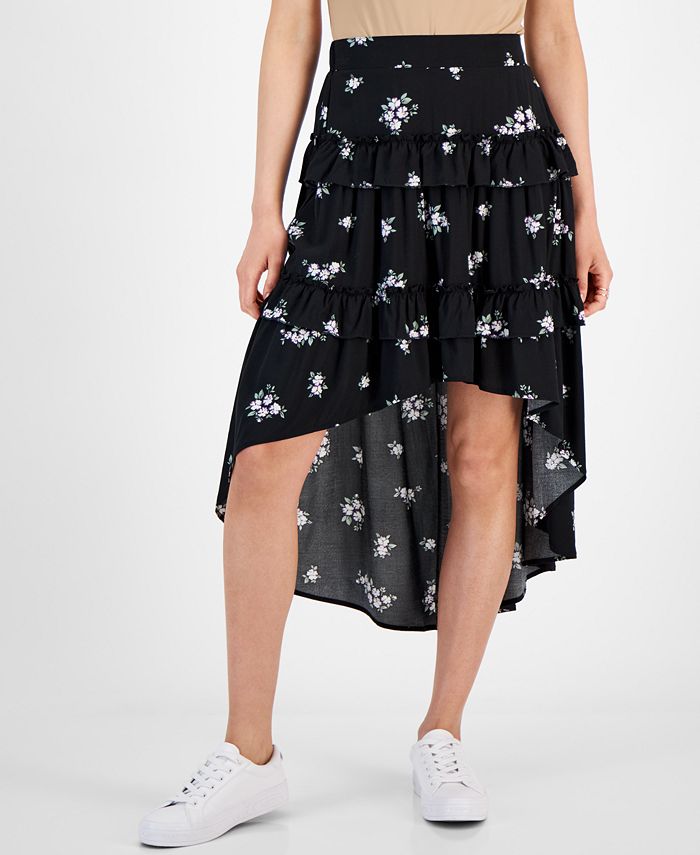 KIDS HIGH LOW HEM SKIRT 4-10 QUEENS BEE HIVE