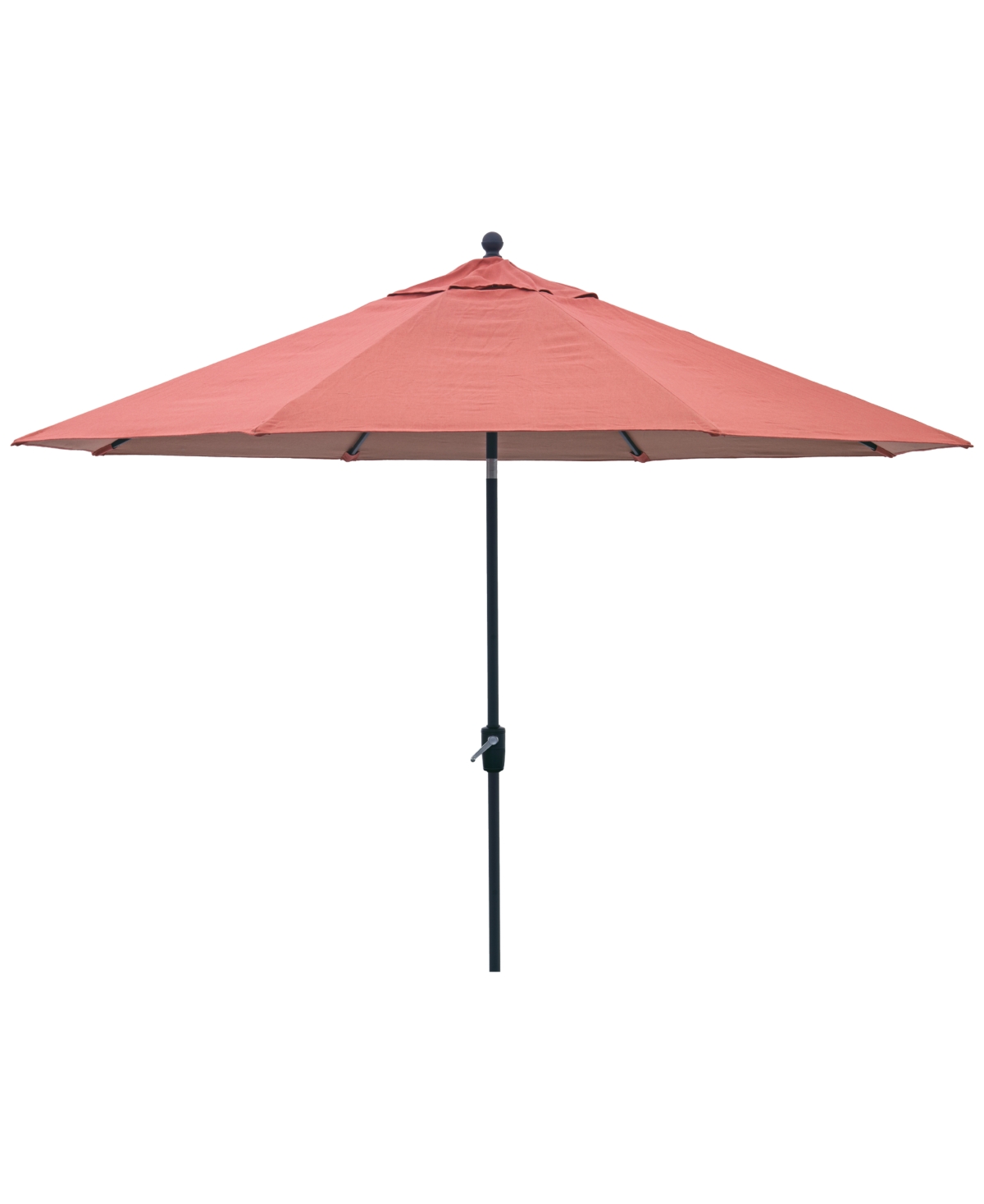 Agio Wythburn Mix And Match Fabric 11' Umbrella In Peony Brick Red,bronze Finish