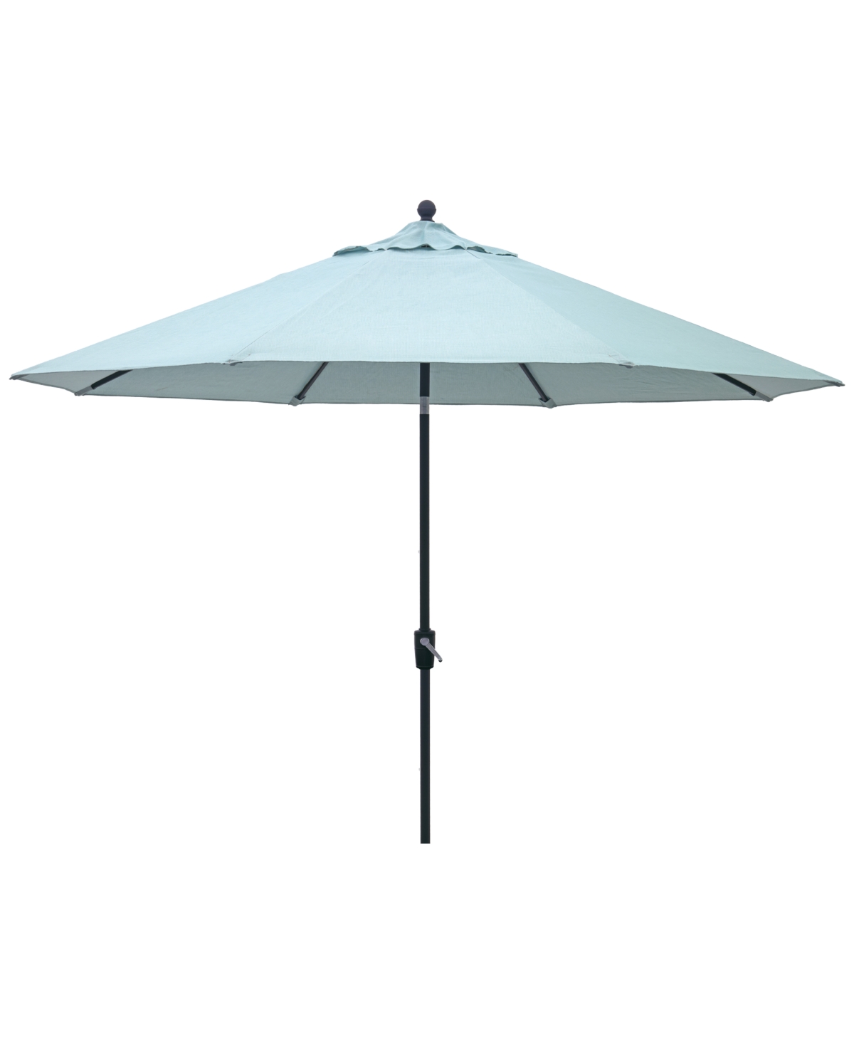 Agio Wythburn Mix And Match Fabric 11' Umbrella In Spa Light Blue,bronze Finish