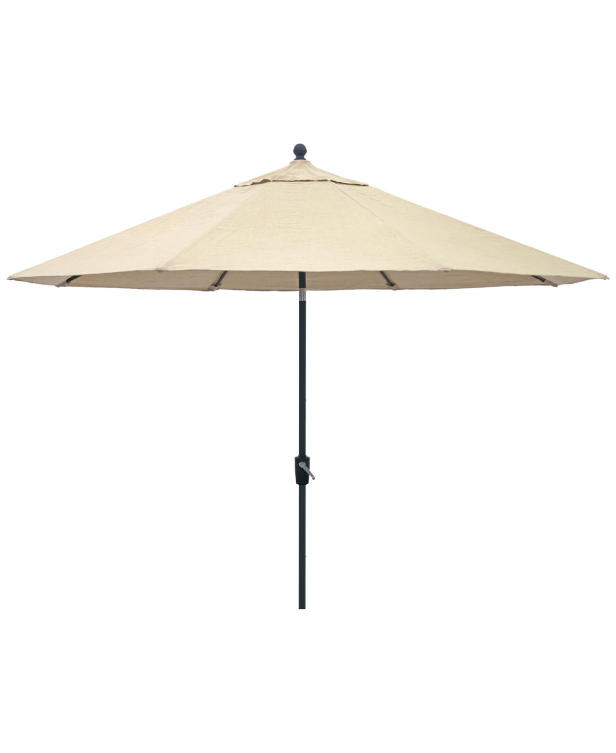 Agio Wythburn Mix And Match Fabric 11' Umbrella In Straw Natural,bronze Finish