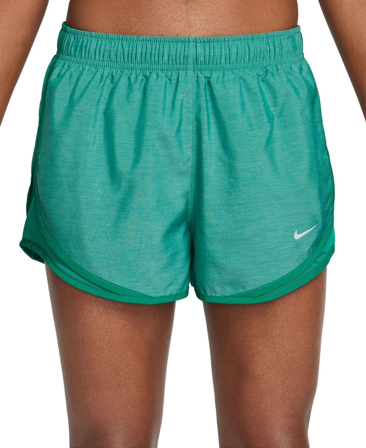 Shop Nike Tempo Women's Brief-lined Running Shorts In Malachite,malachite,wolf Grey