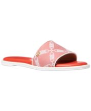 Michael kors slides orange sales