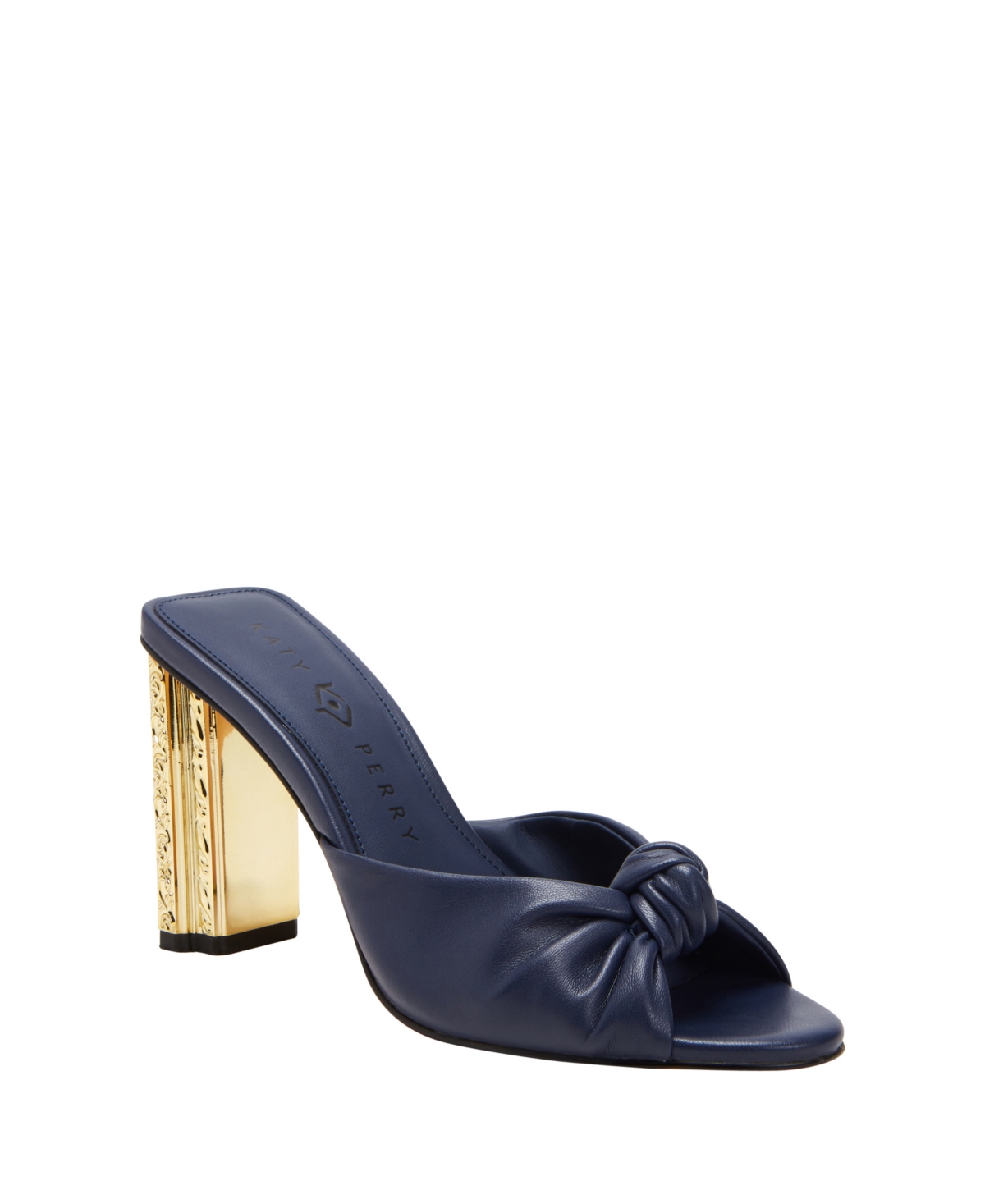 Katy Perry Women's Framing Block Heel Knotted Sandals In Midnight Blue