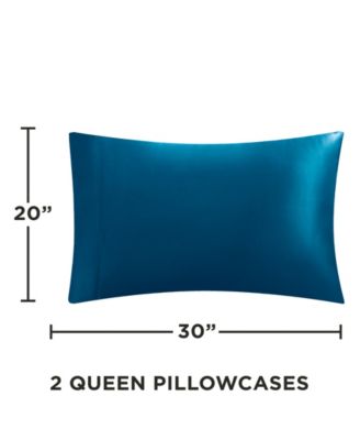 Satin 2 Piece Pillow Case Set, Standard