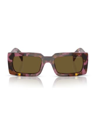 Lettering Rectangular Women's Sunglasses, PR A07S