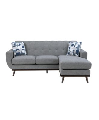White Label Andora Reversible 87" Sofa Chaise
