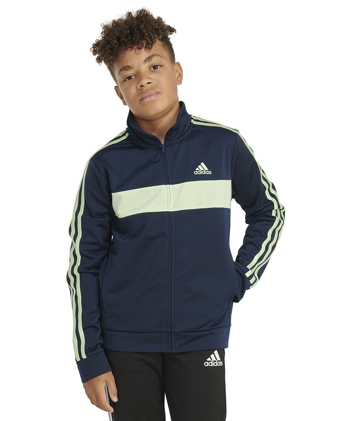 Big Boys Long Sleeve Full Zip Colorblocked Tricot Jacket