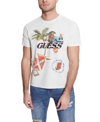 GUESS - Men's Short-Sleeve Collage Graphic Crewneck T-Shirt