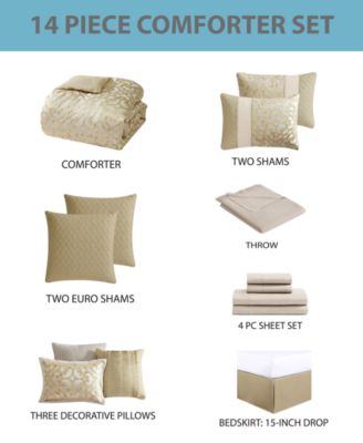 Caroline 14-Pc. Comforter Set, Queen
