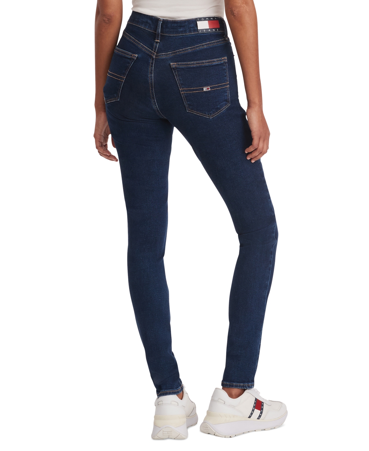 Tommy Jeans Women's Nora Mid Rise Skinny-Leg Jeans